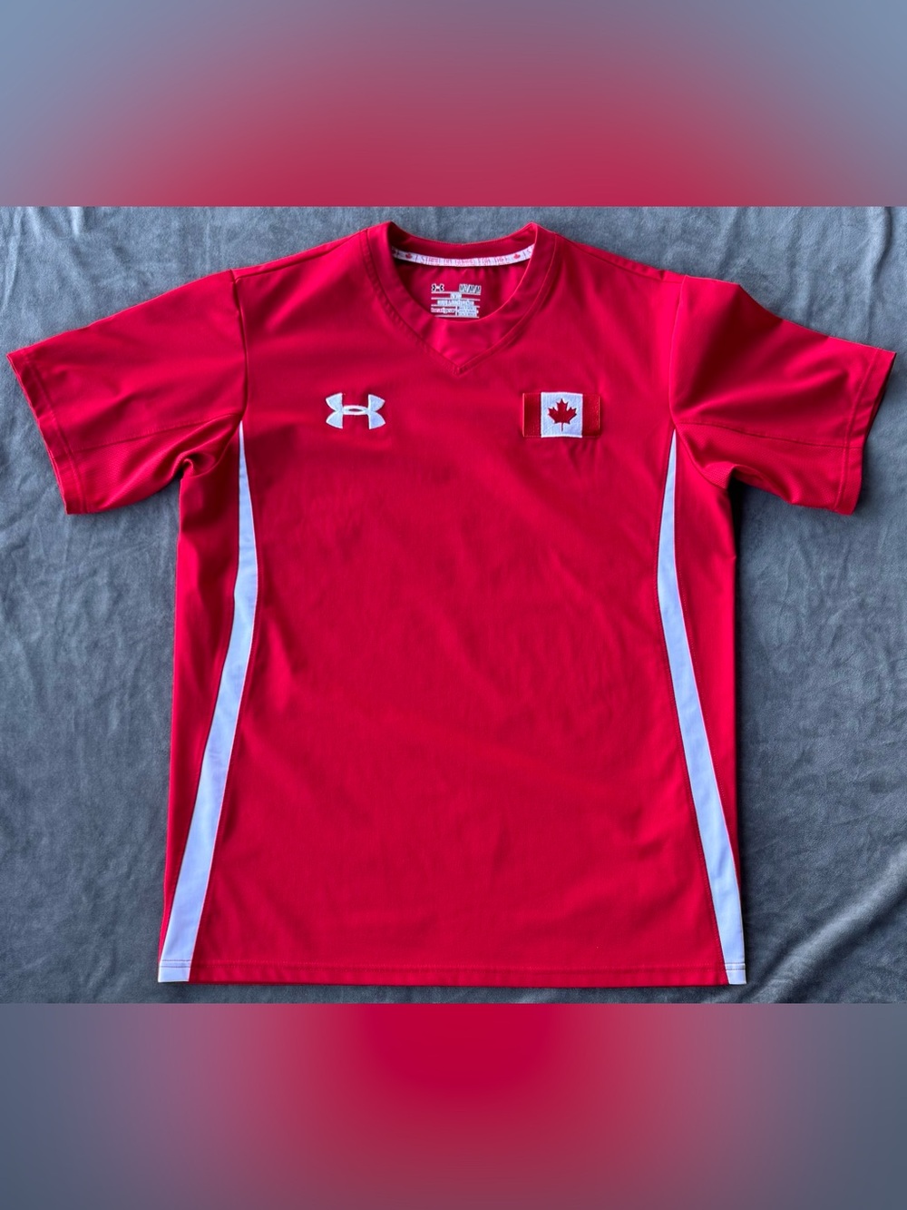 Under Armour Team Canada HeatGear Jersey - Men's Medium (V-Neck) EUC